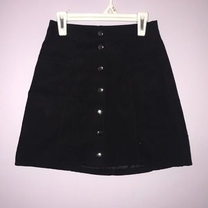 Teen size 2 black button down skirt